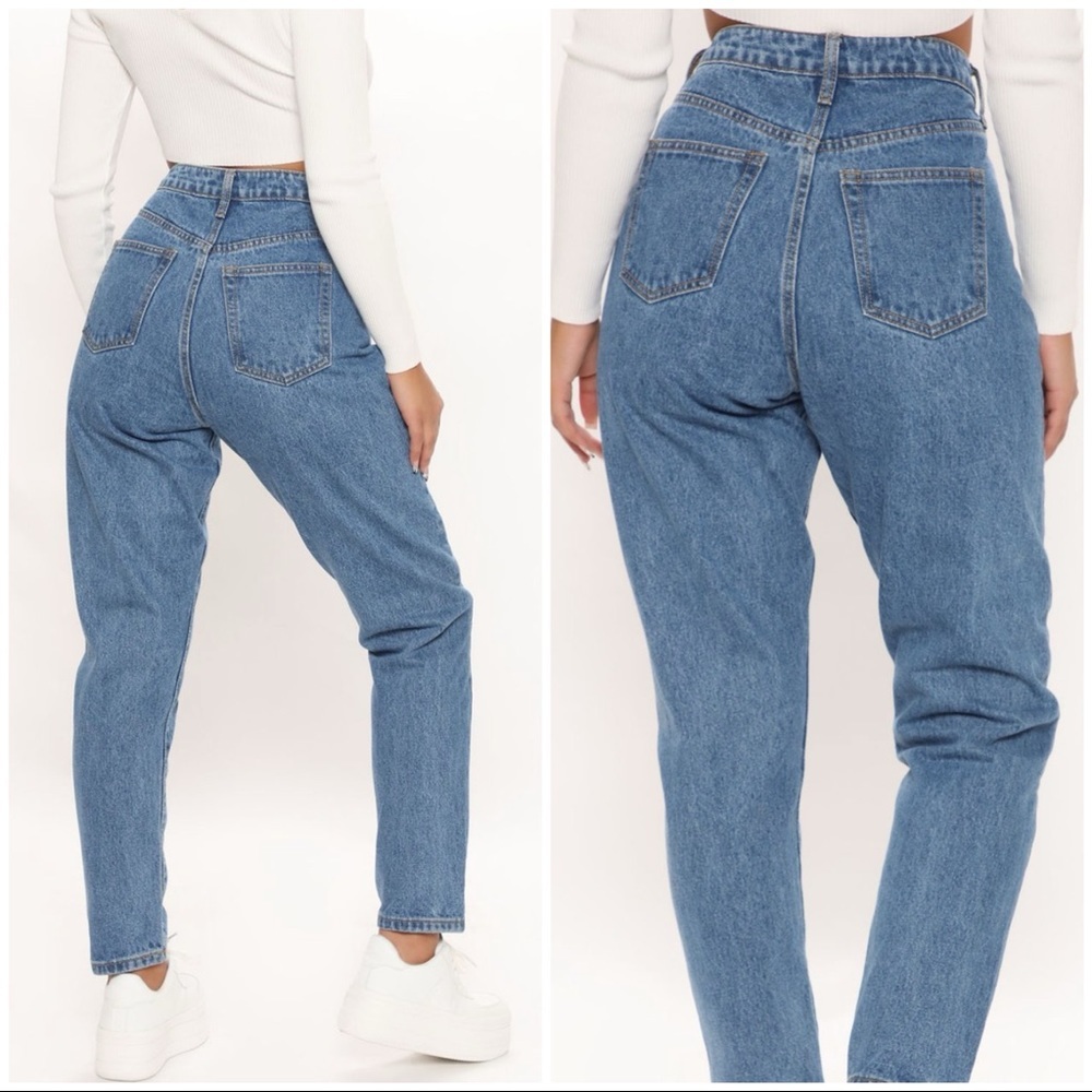 Quality denim high waist mom jeans - Picture 5 of 5